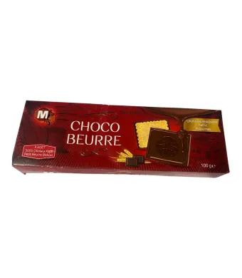 Biscuiti en gross cu glazura de ciocolata 100 g (72buc/bax)