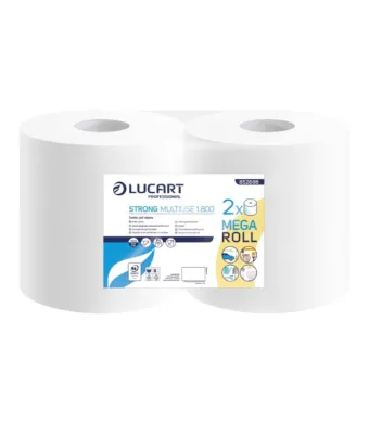 Set 2 role Industriale, prosop din hartie, Lucart Strong Multiuse, 2 X 1400 gr