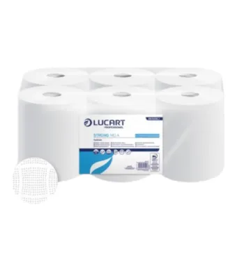 Set 6 role prosop din hartie, Lucart, cu derulare centrala externa, 2 straturi, 6 x 600g