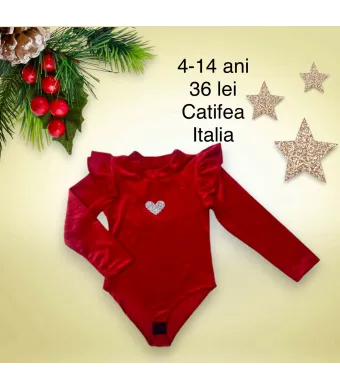Body  Engros pentru fete, de Craciun, din catifea