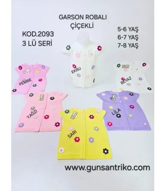 Veste Engros pentru fete, tricotate, cu model (Alb)