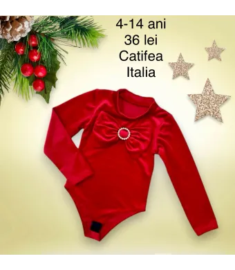 Body  Engros pentru fete, de Craciun, din catifea