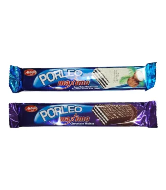 Napolitana en gross glazurata cu ciocolata alba 55 g (144 buc/bax )