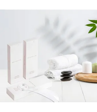 Set incaltator hotel Gold Edition White