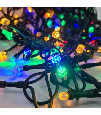 Instalatie ploaie multicolor 120leduri 5M ENGROSS