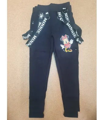 Pantaloni vatuiti Engros pentru fete, cu model imprimat (1, 2, 3, 4 ani)