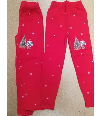 Pantaloni Engros pentru fete, cu model de Craciun