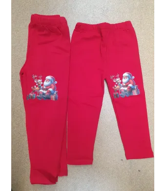 Pantaloni Engros pentru fete, cu model de Craciun
