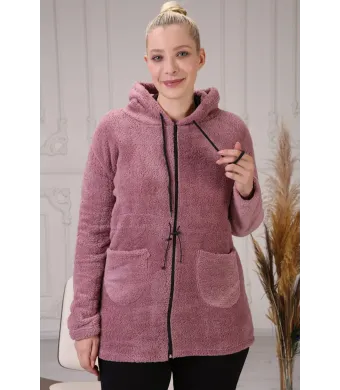 Hanorac cocolino batal, cu snur in talie, en-gross
