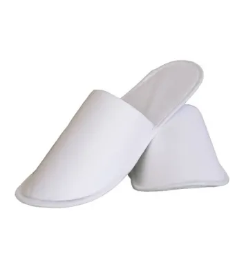 Papuci Unică Folosință Devi En-gros, Frotir Alb, Talpă 3 mm, Unisex, Mărime Universală, HoReCa, Medicală, Spa & Hotel