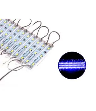 Neon 3 led SMD 5730 albastru ENGROSS