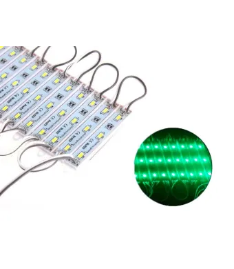 Neon 3 led SMD 5730 verde ENGROSS