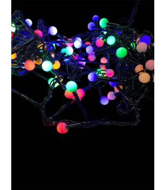 Instalatie cu bilute multicolore, 100 led , 3 m , Model INS-04