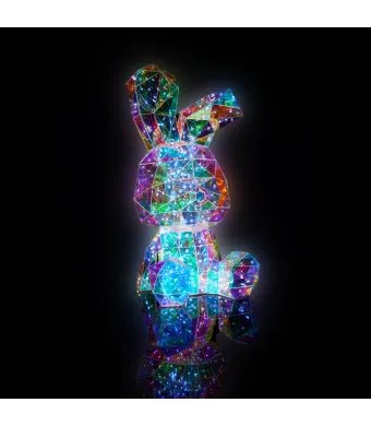 Iepuras Led Engros Multicolor Cutie cadou inclusa 40cm