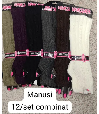 Manusi lungi Engros pentru femei, din lana, mix culori