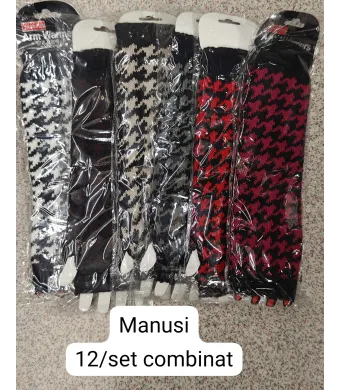 Manusi lungi Engros pentru femei, din lana, mix culori