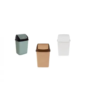 Cos gunoi birou din plastic Fantasy, dreptunghiular cu capac batant 35l - diverse culori EN-GROSS []