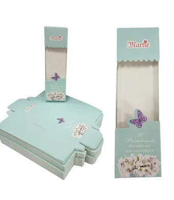 Carton martisor engros pentru brose set 100/buc  4 x 13.5 x 1.5 cm