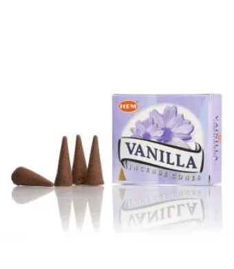 Conuri parfumate VANILLA 10 buc , 12 cutii /set