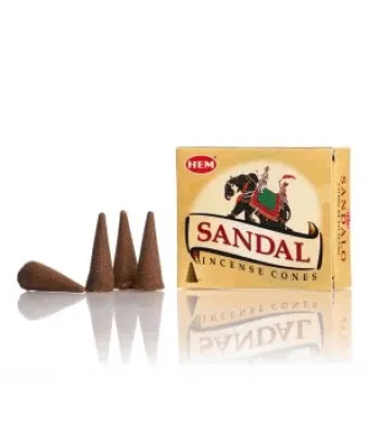 Conuri parfumate SANDAL 10 buc ,12 cutii/set