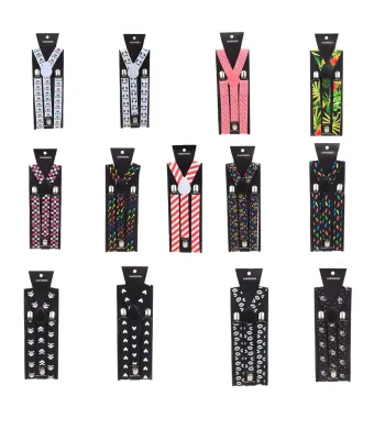 Set Bretele elastice pentru copii ENGROS Pami, one-size, mix culori