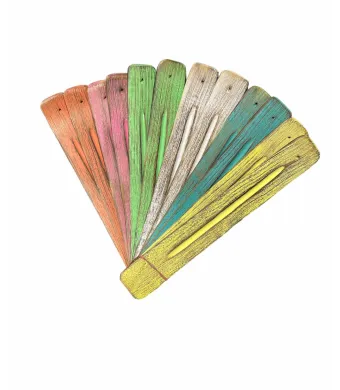Suport lemn betisoare parfumate sanie vintage color 12 buc