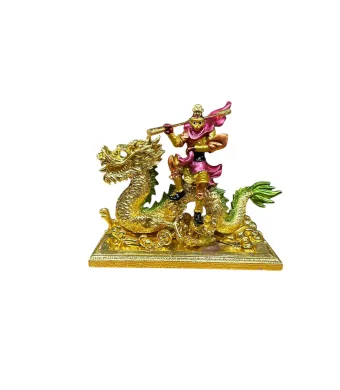 Statueta Feng shui Zeul Maimuta pe dragon