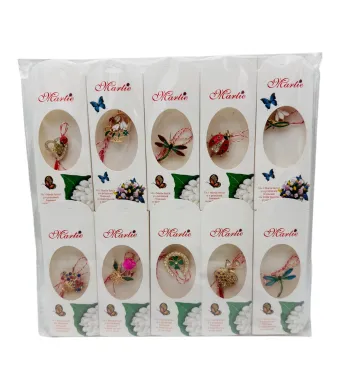 Brosa Martisor, modele combinate in set, ambalaj specific, 14×5cm Engros