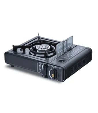 Aragaz Portabil pe Gaz, 1 Arzator Alimentat cu Butan, 1.9 W, Dimensiuni Compacte 35.5 x 30.5 x 10 cm, Negru Engros