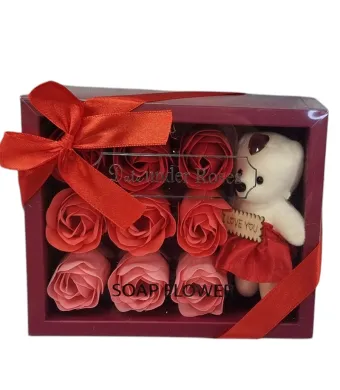 Aranjament de sapun pentru Martisor, Valentine"s day 18 x 14.5 x 5 cm