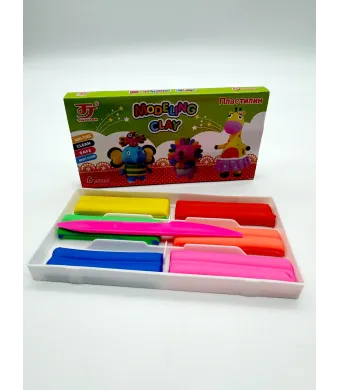 Plastilina Engros, 6 culori, refolosibila​