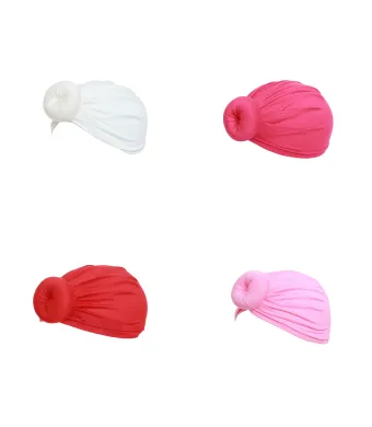Set 10 Turban bebe imprimeu floral  ENGROS PAMI, 52-54 cm, mix culori