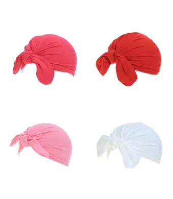 Set 10 Turban bebe imprimeu floral  PAMI, 52-54 cm, mix culori