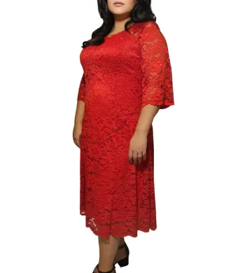 Rochie de ocazie Engros, cambrata in talie, model cu dantela