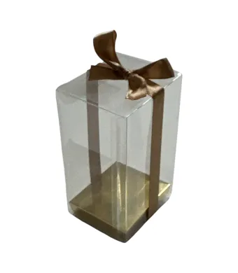 Cutie acetofan engros cu fundă aurie 12/set 12x7x6cm