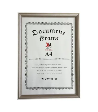 Ramă foto engros Diplomă A4 32cm Argintiu 913-3