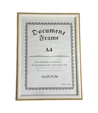 Ramă foto engros Diplomă A4 32cm ALB 913-5