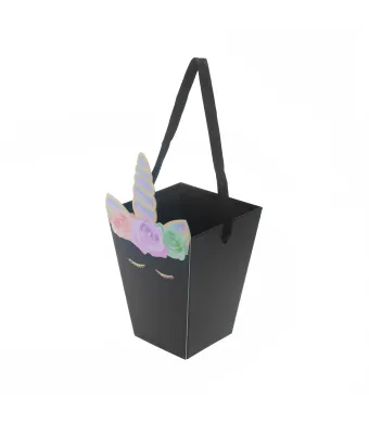 Set de 5 cutii  din carton PAMI, ENGROS, negru