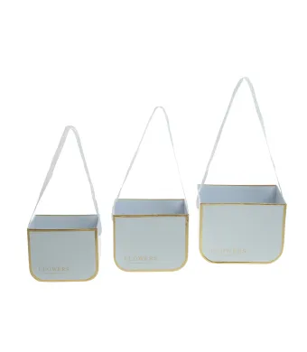 Set 5x3cutii  din carton PAMI, ENGROS, alb