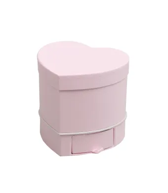 Set de 5 cutii  din carton cu sertar PAMI, ENGROS, roz