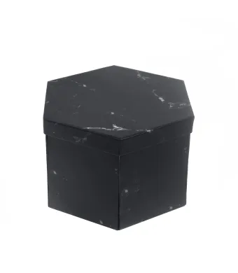 Set de 5 cutii  din carton PAMI, ENGROS, negru