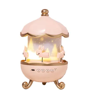 Lampa de noapte, de veghe,Engros pentru copii sau bebelusi, cu proiector de stele, lumina ajustabila, cu functii muzicale prin bluetooth si boxa, Pitikot®