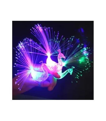 Inel LED fibra optica paun ENGROSS