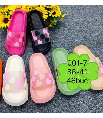 Papuci Engros pentru femei, cu model, mix culori