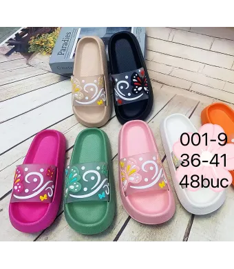 Papuci Engros pentru femei, cu model, mix culori