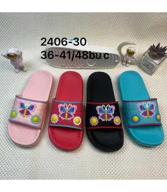 Papuci Engros pentru femei cu model, mix culori