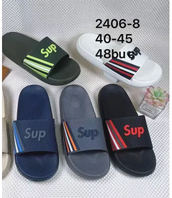 Papuci Engros pentru barbati, cu model, mix culori