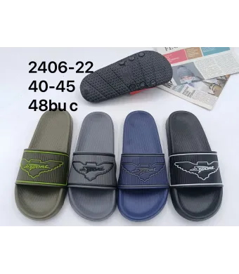 Papuci Engros pentru barbati, cu model, mix culori