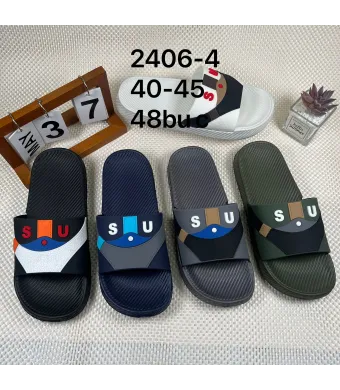 Papuci Engros pentru barbati, cu model, mix culori
