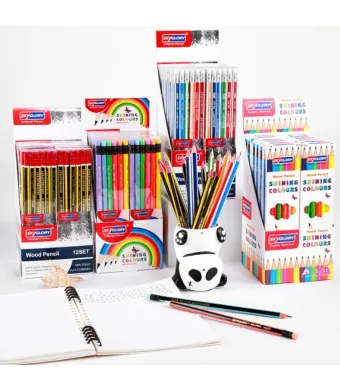 Creioane Grafit 17cm 12 Culori, 12/set Engros